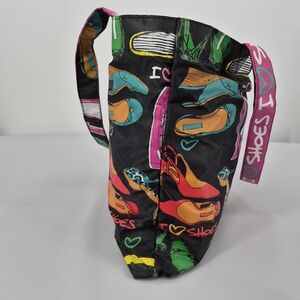I ♥ Shoes Black Multi-Color Tote Bag